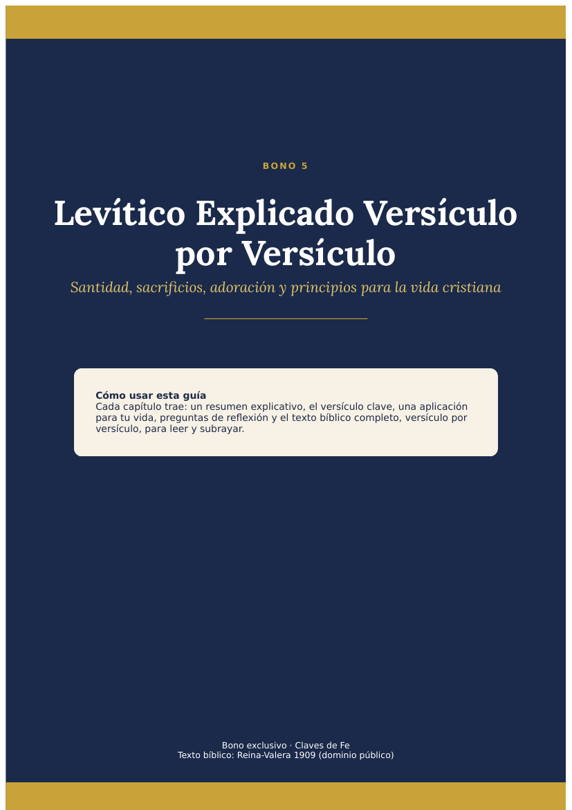 Levítico Explicado Versículo por Versículo