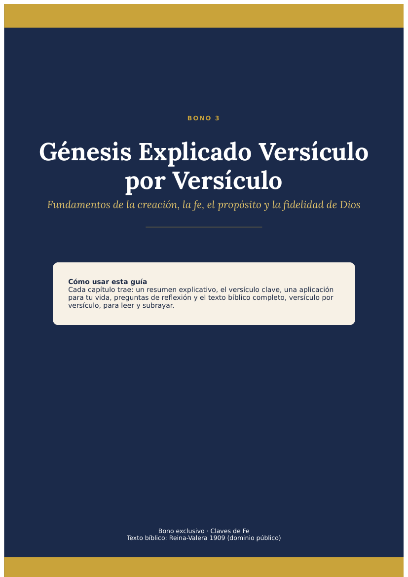 Génesis Explicado Versículo por Versículo